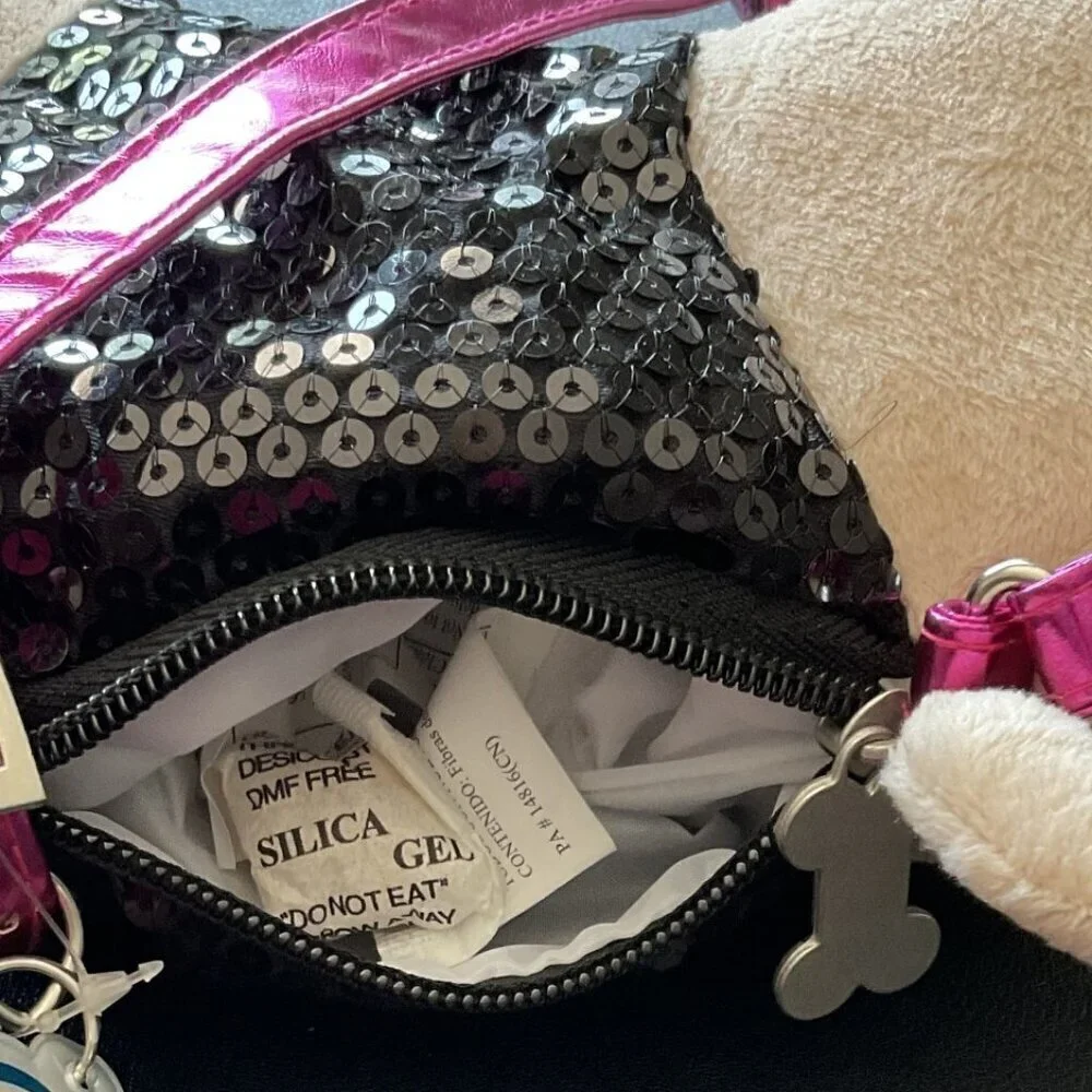 POOCHIE & CO PUG POOCH BLING PURSE